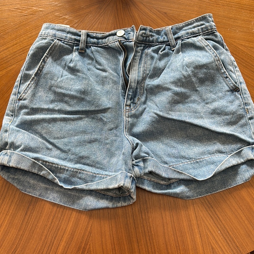 AE high rise mom shorts